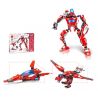 JIE STAR 27027 Xếp hình kiểu  CREATOR 3 IN 1 Blaze Warhawk Chim ưng Lửa 285 khối