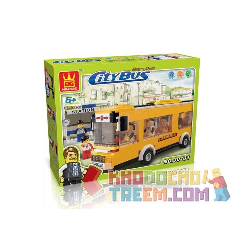 WANGE 30131 Xếp hình kiểu  CITY City Bus Xe Bus Thành Phố 289 khối