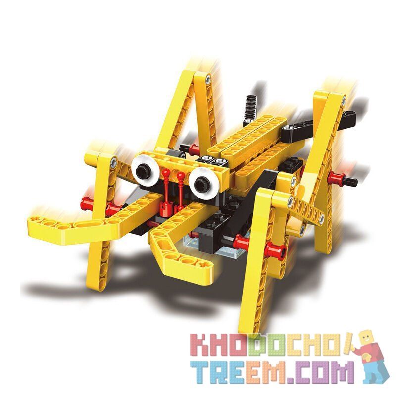 WANGE DR.LUCK 1403 non  XE NÂNG HÀNG CHẠY BẰNG ĐIỆN bộ đồ chơi xếp lắp ráp ghép mô hình Mindstorms POWER MACHINSRY FORKLIFT、SCOOTER、CRICKET、RANGING CAR Lập Trình Khoa Học 292 khối