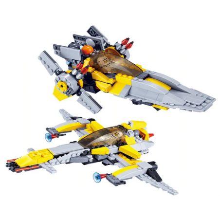 JIE STAR 20203 Xếp hình kiểu  STAR WARS Flying Leopard Fighter & Ultimate Battleship Phi Thuyền Leopard Và Chiến Hạm Tối Hậu 293 khối