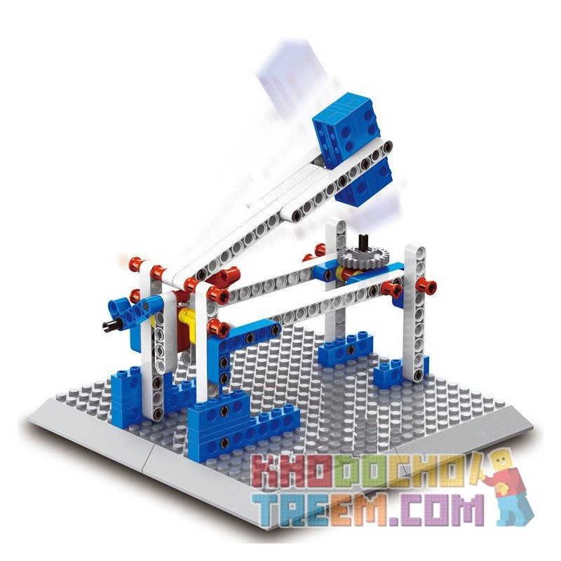WANGE DR.LUCK 1404 non  MÔ HÌNH ĐỘNG CƠ CHẠY BẰNG ĐIỆN bộ đồ chơi xếp lắp ráp ghép mô hình Mindstorms POWER MACHINSRY ENGINE、FOLDABLE CHAIR、IMPACR HAMMER、DINOSAUR Lập Trình Khoa Học 296 khối