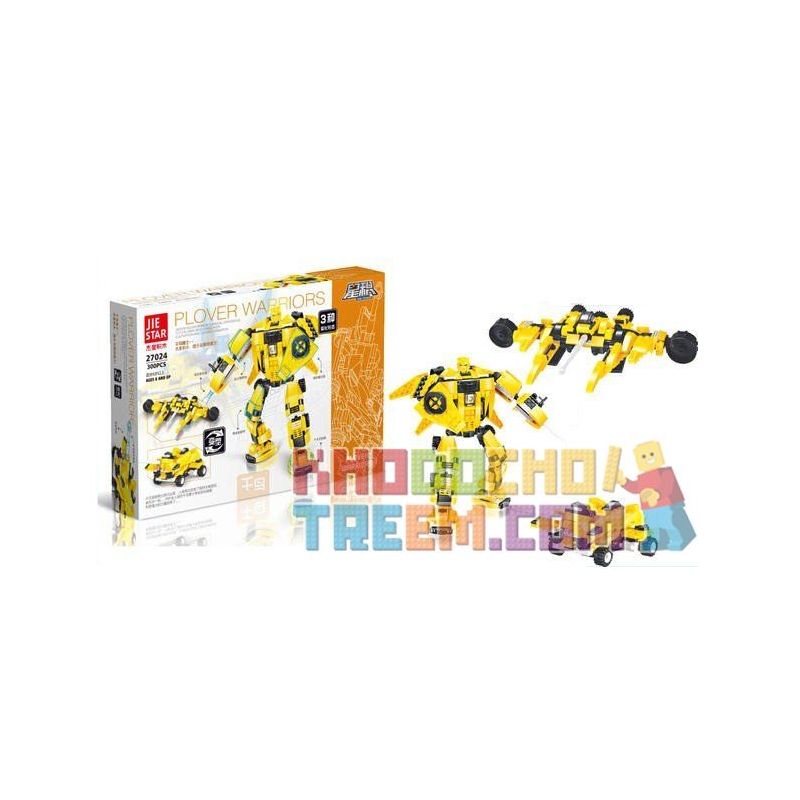 JIE STAR 27024 Xếp hình kiểu  CREATOR 3 IN 1 Plover Warrior Chiến Binh Plover 300 khối