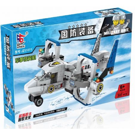 LE DI PIN 11071 Xếp hình kiểu  MILITARY ARMY Rotorcraft Máy Bay Lên Thẳng 307 khối