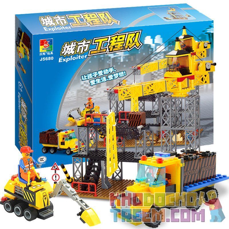 WOMA J5680 5680 Xếp hình kiểu  CITY Urban Engineering Team Đội Ngũ Kỹ Thuật Giàn Giáo 265 khối