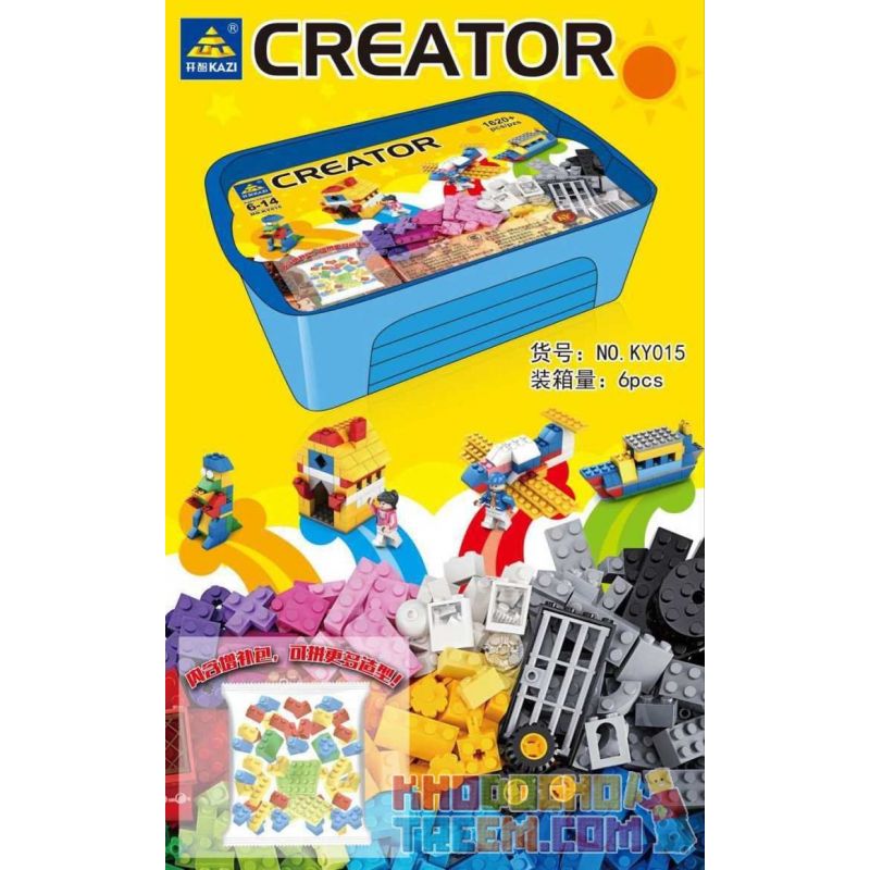 Kazi KY015 non  SÁNG TẠO bộ đồ chơi xếp lắp ráp ghép mô hình Creator 1620 khối