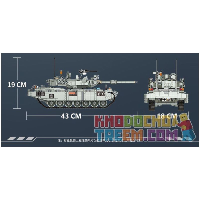 PanlosBrick 632003 Panlos Brick 632003 non  XE TĂNG ĐÁNH CHỦ LỰC bộ đồ chơi xếp lắp ráp ghép mô hình Creator LEOPARD 2 MAIN BATTLE TANK Sáng Tạo 2311 khối