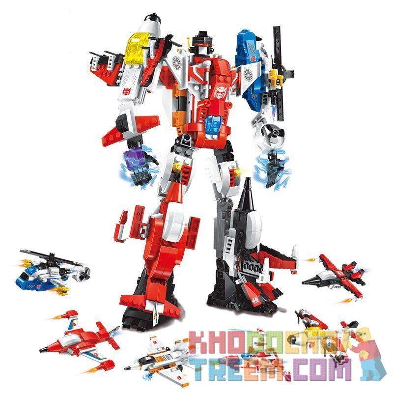 Enlighten 1405 Qman 1405 non Lego ROBOT CHIẾN BINH WAR GOD bộ đồ chơi xếp lắp ráp ghép mô hình Transformers DESTROYER ARES Robot Đại Chiến Người Máy Biến Hình 506 khối