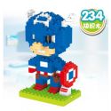 HUIMEI STAR CITY XING DOU CHENG HM207 Xếp hình kiểu Lego Duplo DUPLO America Captain Hóa Thân Thành Đội Trưởng Mỹ 234 khối
