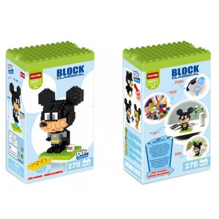 HUIMEI STAR CITY XING DOU CHENG HM201 Xếp hình kiểu    Batman Mickey Chuột Mickey Trong Bộ áo Người Dơi 278 khối