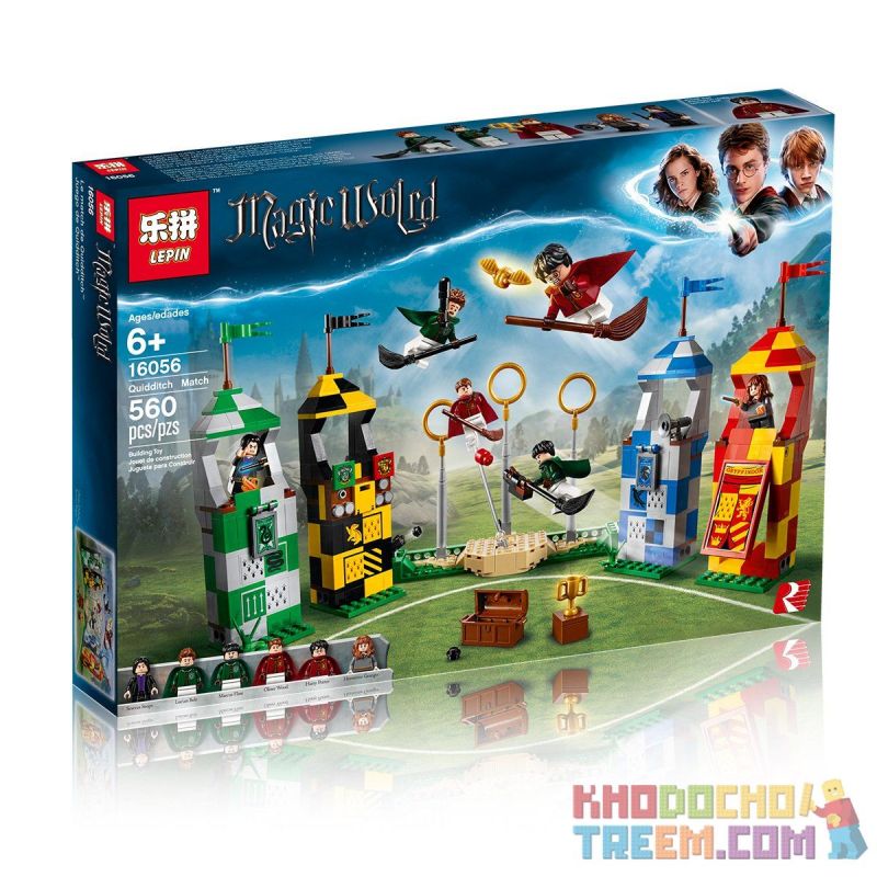 NOT Lego QUIDDITCH MATCH 75956 Bela Lari 11004 LELE 39147 LEPIN -- 16056 xếp lắp ráp ghép mô hình CUỘC ĐUA CHỔI BAY TRẬN ĐẤU QUIDDITCH Harry Potter Chú Bé Phù Thủy 500 khối
