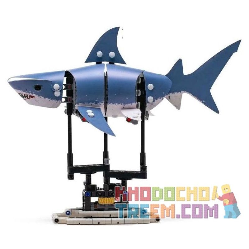 NOT Lego FORMA 81001 FORMA Shark Skinning , SHENG YUAN SY 7006D Xếp hình Cá Mập động Cơ Pin 31 khối