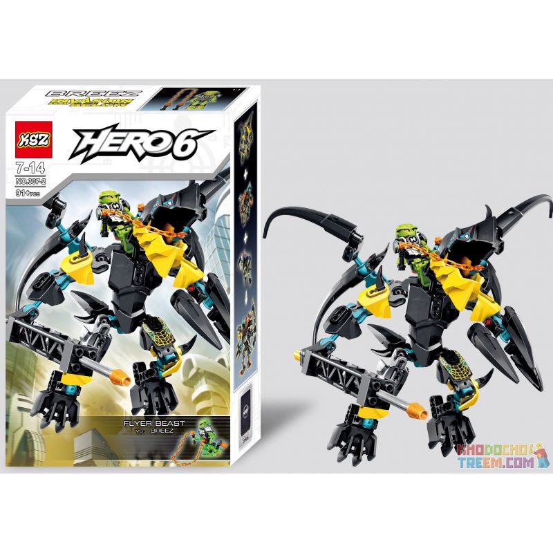 Decool 10504 Jisi 10504 XSZ KSZ 307-2 Xếp hình kiểu Lego HERO FACTORY FLYER Beast Vs. BREEZ Hero Factory Flying Beast To The Breeze Trận Chiến Với Quái Vật 91 khối Decool 10504 Jisi 10504 XSZ KSZ 307-2 Xếp hình kiểu Lego HERO FACTORY FLYER Beast Vs. BREEZ Hero Factory Flying Beast To The Breeze Trận Chiến Với Quái Vật 91 khối