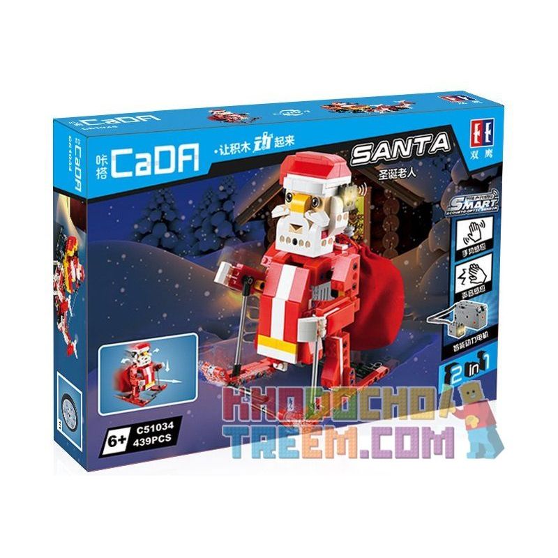 DOUBLEE CADA C51034 51034 Xếp hình kiểu Lego Technic Santa ...