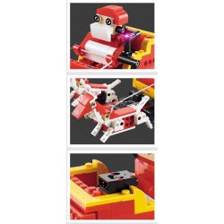 DOUBLEE CADA C51034 51034 non  ÔNG GIÀ NOEL TRƯỢT TUYẾT LẮP ĐƯỢC 2 MẪU CÓ ĐỘNG CƠ PIN CẢM BIẾN ÂM THANH CHUYỂN bộ đồ chơi xếp lắp ráp ghép mô hình  SANTA、SNOWMOBILE Kỹ Thuật Công Nghệ Cao Mô Hình Phương Tiện 439 khối