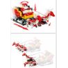 DOUBLEE CADA C51034 51034 non  ÔNG GIÀ NOEL TRƯỢT TUYẾT LẮP ĐƯỢC 2 MẪU CÓ ĐỘNG CƠ PIN CẢM BIẾN ÂM THANH CHUYỂN bộ đồ chơi xếp lắp ráp ghép mô hình  SANTA、SNOWMOBILE Kỹ Thuật Công Nghệ Cao Mô Hình Phương Tiện 439 khối
