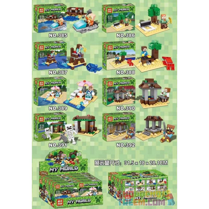 YILE 385 386 387 388 389 390 391 392 Xếp hình kiểu Lego MINECRAFT MY WORLD House Small Scene 8 8 Cảnh Nhỏ Nhỏ 448 khối YILE 385 386 387 388 389 390 391 392 Xếp hình kiểu Lego MINECRAFT MY WORLD House Small Scene 8 8 Cảnh Nhỏ Nhỏ 448 khối