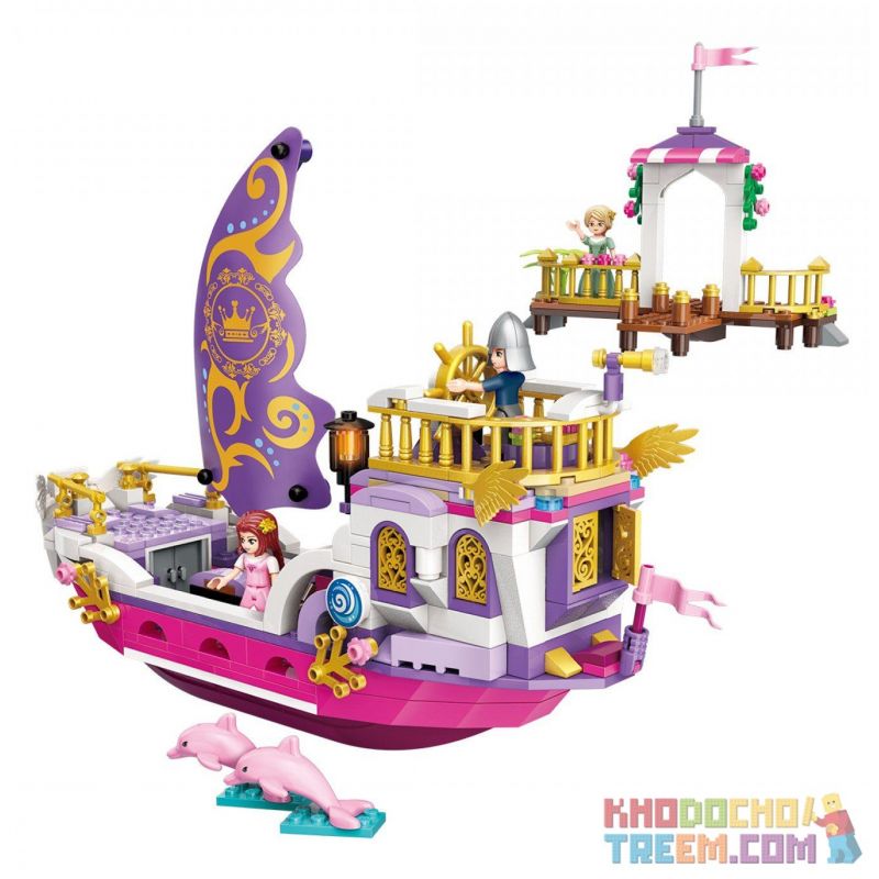 Enlighten 2609 Qman 2609 non  DU THUYỀN HOÀNG GIA CỦA CÔNG CHÚA bộ đồ chơi xếp lắp ráp ghép mô hình Prinecess Leah PRINECESS LEAH ANGEL PRINCESS SHIP Công Chúa Leah 442 khối