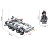 PanlosBrick 635012 Panlos Brick 635012 non  XE TĂNG LỘI NƯỚC bộ đồ chơi xếp lắp ráp ghép mô hình Gun Strike GUNSTRIKE Đấu Súng 436 khối