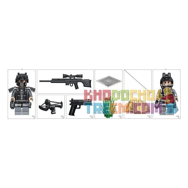 PanlosBrick 635012 Panlos Brick 635012 non  XE TĂNG LỘI NƯỚC bộ đồ chơi xếp lắp ráp ghép mô hình Gun Strike GUNSTRIKE Đấu Súng 436 khối