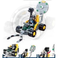 QIZHILE 5002 Xếp hình kiểu  TRANSFORMERS Robot Attacks 4 In 1 Combination Người Máy Tấn Công Kết Hợp 4 Trong 1 438 khối