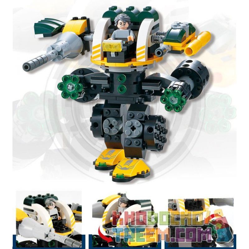 QIZHILE 5002 Xếp hình kiểu  TRANSFORMERS Robot Attacks 4 In 1 Combination Người Máy Tấn Công Kết Hợp 4 Trong 1 438 khối