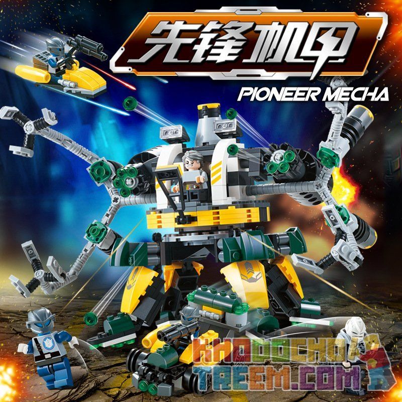 QIZHILE 5002 Xếp hình kiểu  TRANSFORMERS Robot Attacks 4 In 1 Combination Người Máy Tấn Công Kết Hợp 4 Trong 1 438 khối