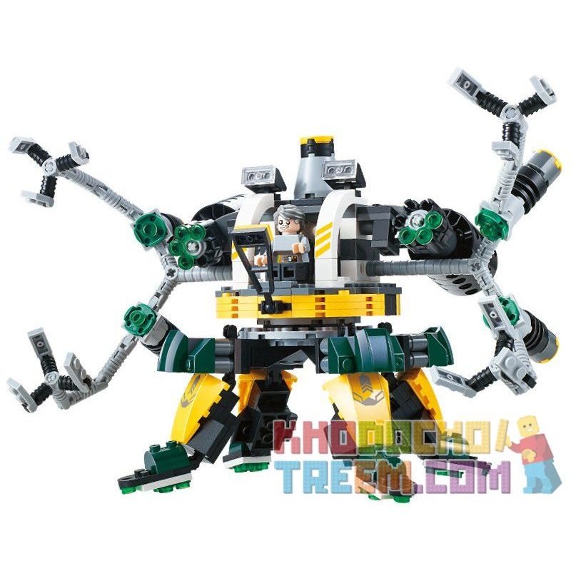 QIZHILE 5002 Xếp hình kiểu  TRANSFORMERS Robot Attacks 4 In 1 Combination Người Máy Tấn Công Kết Hợp 4 Trong 1 438 khối