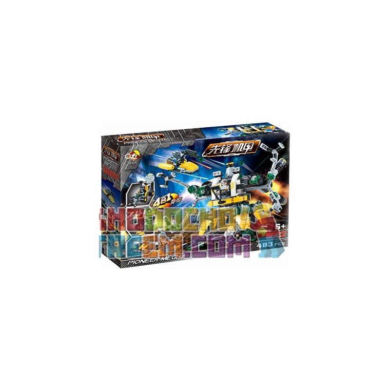QIZHILE 5002 Xếp hình kiểu  TRANSFORMERS Robot Attacks 4 In 1 Combination Người Máy Tấn Công Kết Hợp 4 Trong 1 438 khối