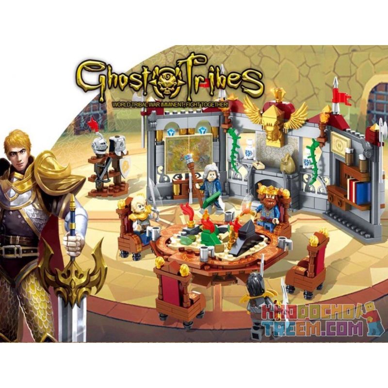 SEMBO WEKKI VIGGI SD3352 3352 non  HỘI NGHỊ CHIẾN LƯỢC HỦY DIỆT HOLY LIGHT bộ đồ chơi xếp lắp ráp ghép mô hình Chronicles Of The Ghostly Tribe GHOST TRIBES Bộ Tộc Ma 439 khối
