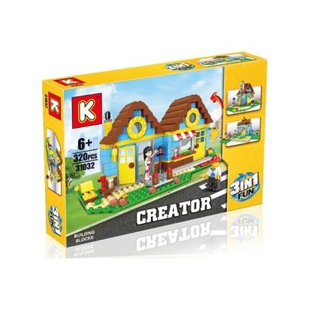 LE DI PIN 31032 Xếp hình kiểu  CREATOR 3 IN 1 3 In 1 Villa Biệt Thự 3 Trong 1 320 khối