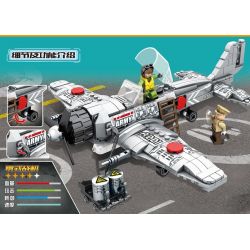 SEMBO 12781 Xếp hình kiểu Lego MILITARY ARMY Front Of The War 战争前线 偷袭珍珠港：零式战机 432 khối
