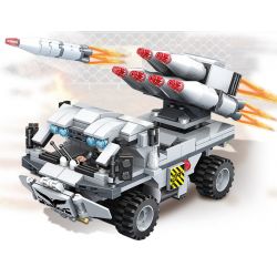 PanlosBrick 635010 Panlos Brick 635010 non  XE TÊN LỬA CHỐNG KHỦNG BỐ bộ đồ chơi xếp lắp ráp ghép mô hình Gun Strike GUNSTRIKE Đấu Súng 426 khối