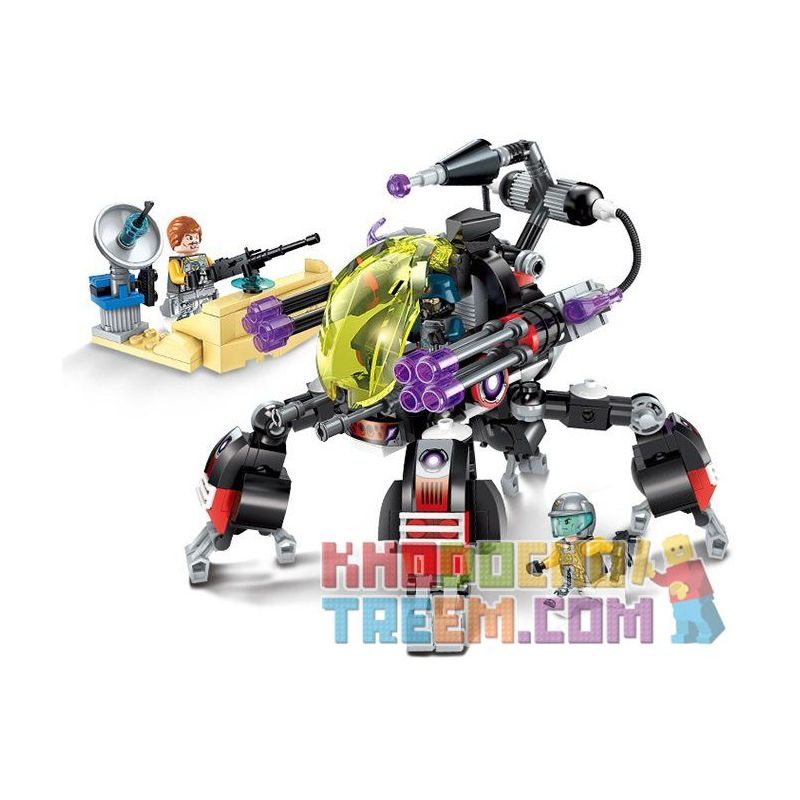 Enlighten 2712 Qman 2712 non  ROBOT CÔNG NGHỆ THẾ I bộ đồ chơi xếp lắp ráp ghép mô hình The High-Tech Era Kỷ Nguyên Công Nghệ Cao 318 khối