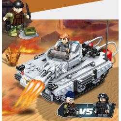 PanlosBrick 635013 Panlos Brick 635013 non  XE TĂNG SPITFIRE bộ đồ chơi xếp lắp ráp ghép mô hình Gun Strike GUNSTRIKE Đấu Súng 451 khối