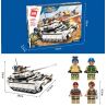 Enlighten 3206 Qman 3206 non  XE TĂNG CỦA QUÂN ĐỘI MỸ bộ đồ chơi xếp lắp ráp ghép mô hình Thunder Mission THUNDERMISSION Nhiệm Vụ Sấm Sét 429 khối