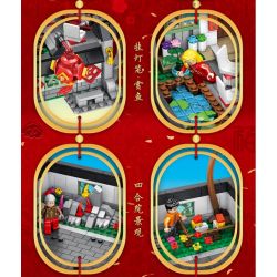 PanlosBrick 610001 Panlos Brick 610001 non  TẾT CỔ TRUYỀN ĐÔNG VUI bộ đồ chơi xếp lắp ráp ghép mô hình Mini Modular THE SPRING FESTIVAL Đường Phố Thu Nhỏ 1566 khối PanlosBrick 610001 Panlos Brick 610001 non  TẾT CỔ TRUYỀN ĐÔNG VUI bộ đồ chơi xếp lắp ráp ghép mô hình Mini Modular THE SPRING FESTIVAL Đường Phố Thu Nhỏ 1566 khối