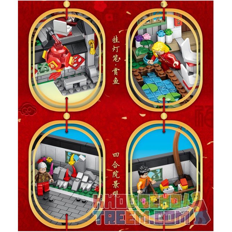 PanlosBrick 610001 Panlos Brick 610001 non  TẾT CỔ TRUYỀN ĐÔNG VUI bộ đồ chơi xếp lắp ráp ghép mô hình Mini Modular THE SPRING FESTIVAL Đường Phố Thu Nhỏ 1566 khối PanlosBrick 610001 Panlos Brick 610001 non  TẾT CỔ TRUYỀN ĐÔNG VUI bộ đồ chơi xếp lắp ráp ghép mô hình Mini Modular THE SPRING FESTIVAL Đường Phố Thu Nhỏ 1566 khối