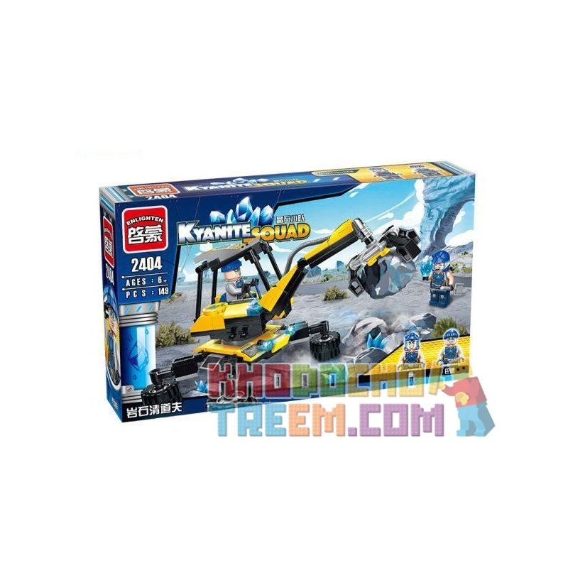 Enlighten 2404 Qman 2404 non  XE GẮP ĐÁ bộ đồ chơi xếp lắp ráp ghép mô hình Kyanite Squad KYANITE SQUAD ROCK SWEEPER Đội Khai Khoáng 149 khối Enlighten 2404 Qman 2404 non  XE GẮP ĐÁ bộ đồ chơi xếp lắp ráp ghép mô hình Kyanite Squad KYANITE SQUAD ROCK SWEEPER Đội Khai Khoáng 149 khối