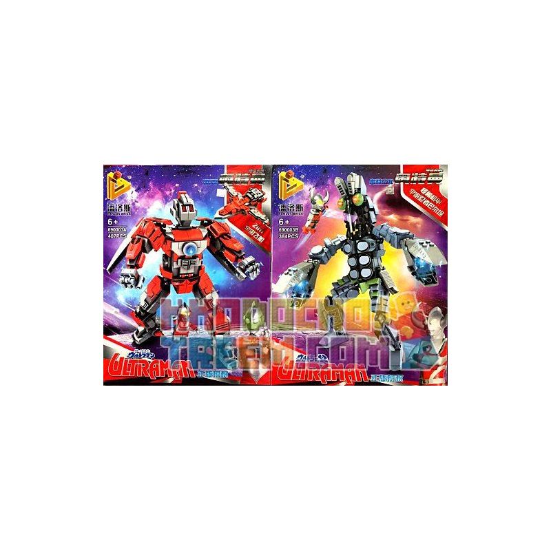 PanlosBrick 690003A 690003B 690003 Panlos Brick 690003A 690003B 690003 non  JACK ALTMAN VŨ TRỤ MONSTER ARMOR BARTAN bộ đồ chơi xếp lắp ráp ghép mô hình Ultraman Vệ Binh Vũ Trụ Siêu Nhân Điện Quang 791 khối
