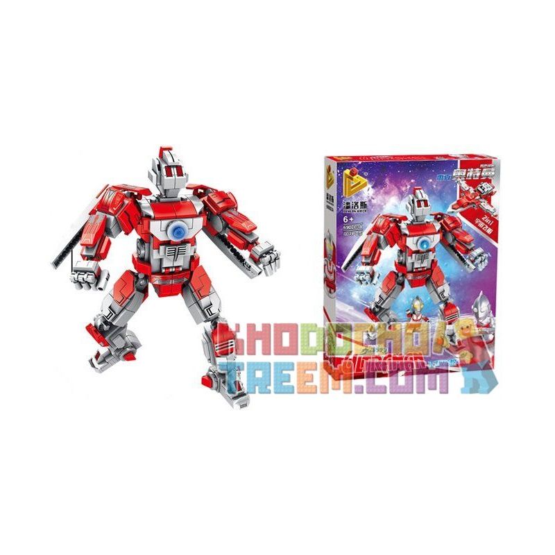 PanlosBrick 690003A 690003B 690003 Panlos Brick 690003A 690003B 690003 non  JACK ALTMAN VŨ TRỤ MONSTER ARMOR BARTAN bộ đồ chơi xếp lắp ráp ghép mô hình Ultraman Vệ Binh Vũ Trụ Siêu Nhân Điện Quang 791 khối