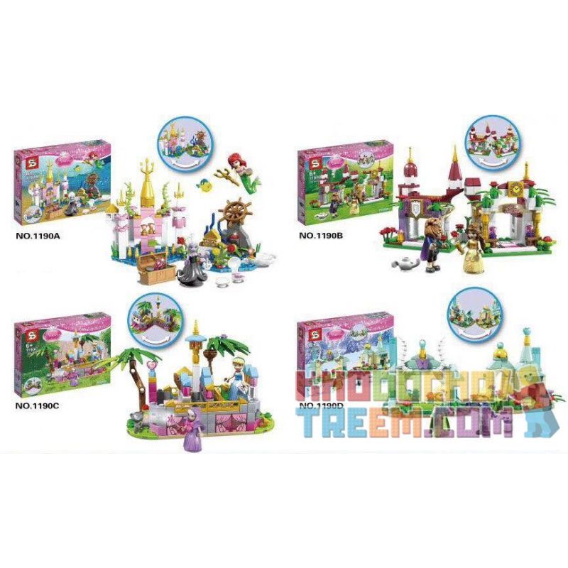 SHENG YUAN SY 1190 1190A 1190B 1190C 1190D SY1190 1190 Xếp hình kiểu Lego FRIENDS Princess Castle 4 Models Underwater Castle, Magic Castle, Romantic Castle, Ice And Snow Castle 4 Lâu đài Của Các Nàng Công Chúa Disney gồm 6 hộp nhỏ 789 khối SHENG YUAN SY 1190 1190A 1190B 1190C 1190D SY1190 1190 Xếp hình kiểu Lego FRIENDS Princess Castle 4 Models Underwater Castle, Magic Castle, Romantic Castle, Ice And Snow Castle 4 Lâu đài Của Các Nàng Công Chúa Disney gồm 6 hộp nhỏ 789 khối