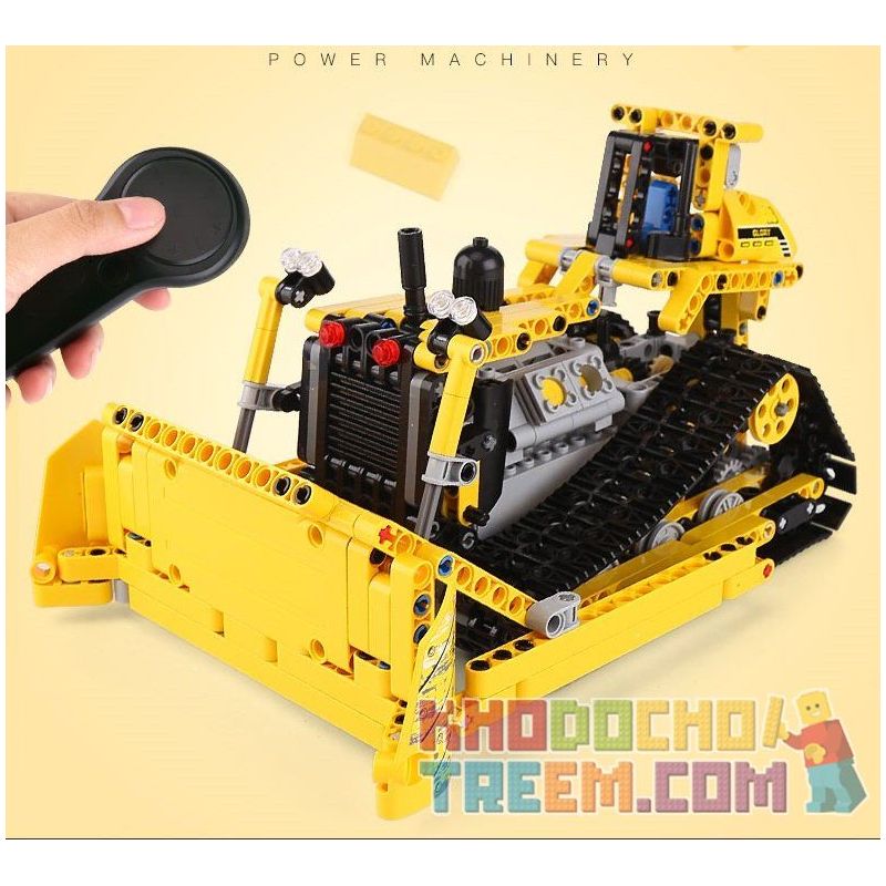 NOT  BULLDOZER 42028 MouldKing 13015 Mould King 13015 xếp lắp ráp ghép mô hình XE ỦI BÁNH XÍCH CÓ ĐIỀU KHIỂN TỪ XA MÁY  Kỹ Thuật Công Nghệ Cao Mô Hình Phương Tiện 617 khối