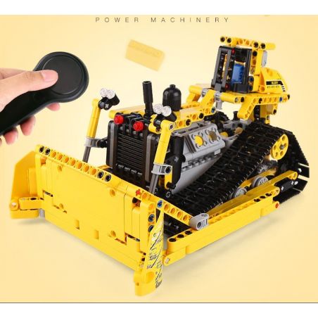  BULLDOZER 42028 MouldKing 13015 Mould King 13015 xếp lắp ráp ghép mô hình XE ỦI BÁNH XÍCH CÓ ĐIỀU KHIỂN TỪ XA MÁY  Kỹ Thuật Công Nghệ Cao Mô Hình Phương Tiện 617 khối