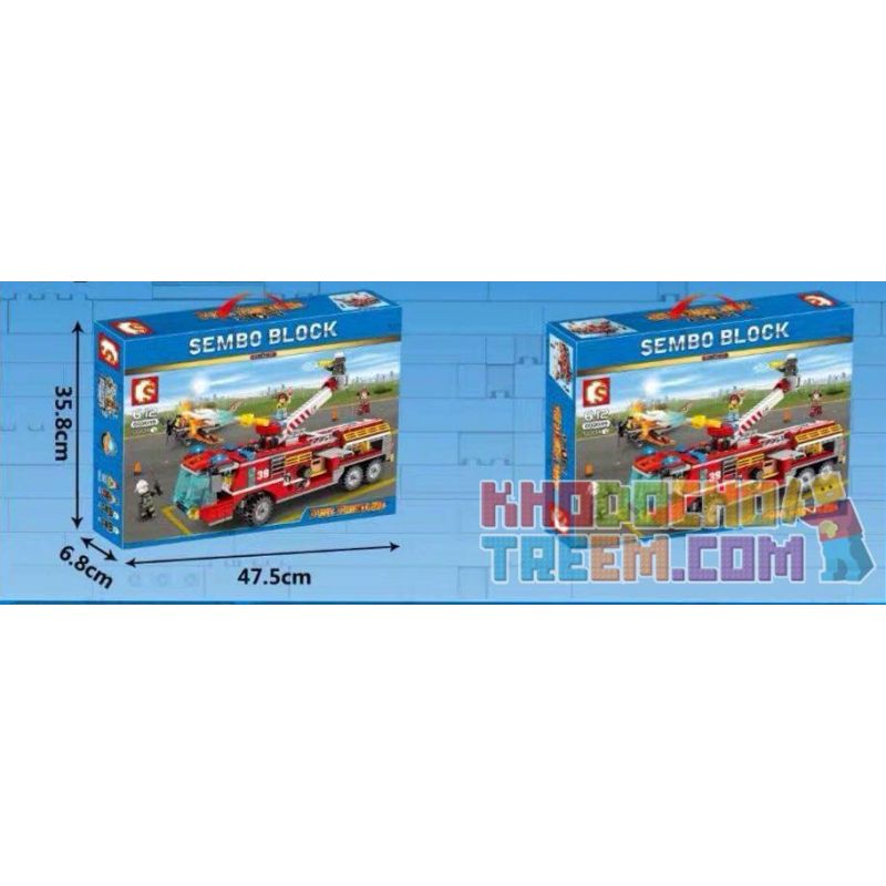 SEMBO 603039 non  XE CỨU HỎA SÂN BAY bộ đồ chơi xếp lắp ráp ghép mô hình Fire Rescure FIRE FRONTLINE 580 khối SEMBO 603039 non  XE CỨU HỎA SÂN BAY bộ đồ chơi xếp lắp ráp ghép mô hình Fire Rescure FIRE FRONTLINE 580 khối