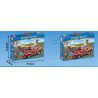 SEMBO 603039 non  XE CỨU HỎA SÂN BAY bộ đồ chơi xếp lắp ráp ghép mô hình Fire Rescure FIRE FRONTLINE 580 khối