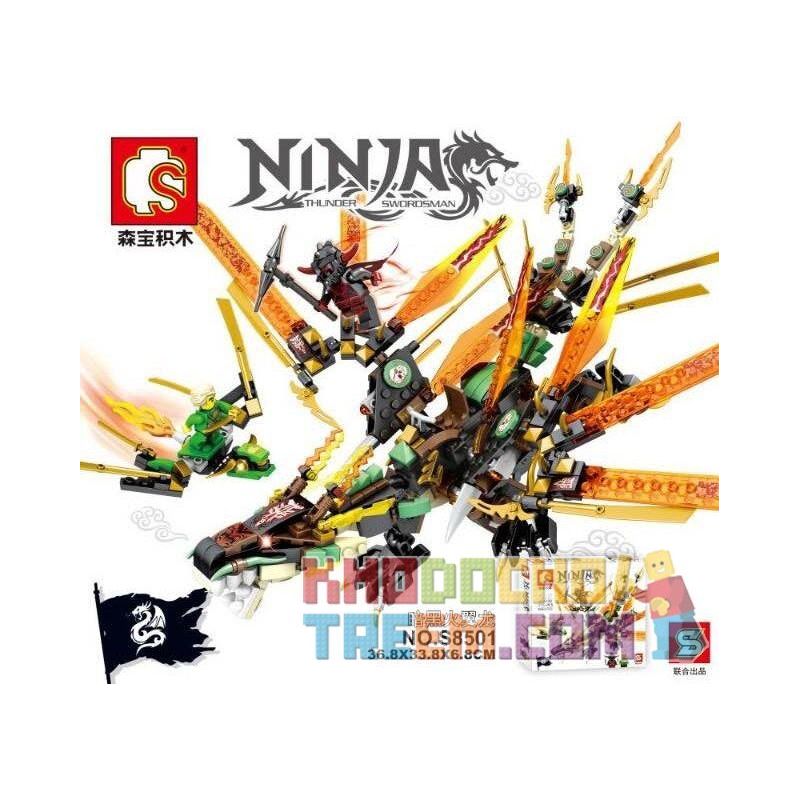 SEMBO S8501 8501 Xếp hình kiểu Lego THE LEGO NINJAGO MOVIE Dark Fire Pterosaur Rồng lửa địa ngục 476 khối SEMBO S8501 8501 Xếp hình kiểu Lego THE LEGO NINJAGO MOVIE Dark Fire Pterosaur Rồng lửa địa ngục 476 khối
