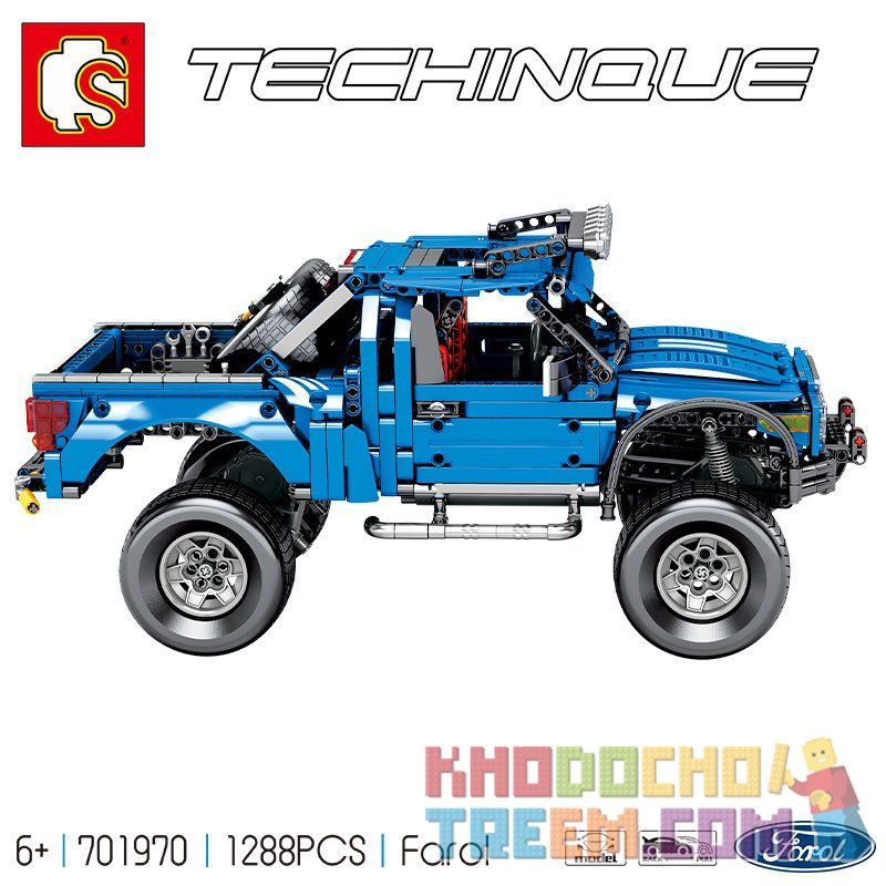 SEMBO 701970 non  XE ĐỊA HÌNH FORD F-50 bộ đồ chơi xếp lắp ráp ghép mô hình  Kỹ Thuật Công Nghệ Cao Mô Hình Phương Tiện 1288 khối
