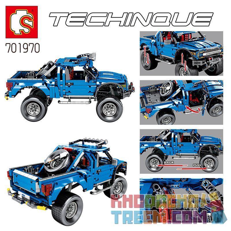 SEMBO 701970 non  XE ĐỊA HÌNH FORD F-50 bộ đồ chơi xếp lắp ráp ghép mô hình  Kỹ Thuật Công Nghệ Cao Mô Hình Phương Tiện 1288 khối