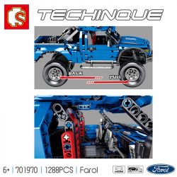 SEMBO 701970 non  XE ĐỊA HÌNH FORD F-50 bộ đồ chơi xếp lắp ráp ghép mô hình  Kỹ Thuật Công Nghệ Cao Mô Hình Phương Tiện 1288 khối