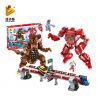 PanlosBrick 690006 Panlos Brick 690006 non  CUỘC CHIẾN ĐẤU THẾ HỆ ĐẦU TIÊN CỦA VỆ BINH VŨ TRỤ SIÊU NHÂN ĐIỆN QUANG VỚI QUÁI VẬT GOMORA bộ đồ chơi xếp lắp ráp ghép mô hình Ultraman 1141 khối